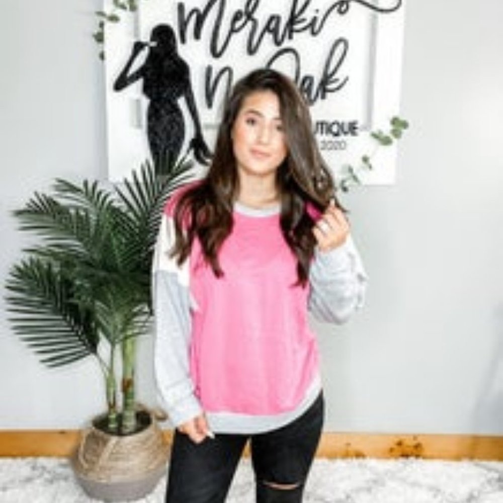 Colorblock Pullover Sweater - Picture 2 of 2